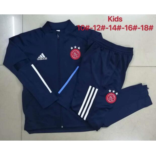 Youth Ajax Dark Blue Training Suits Jacket with Pants 2020/21